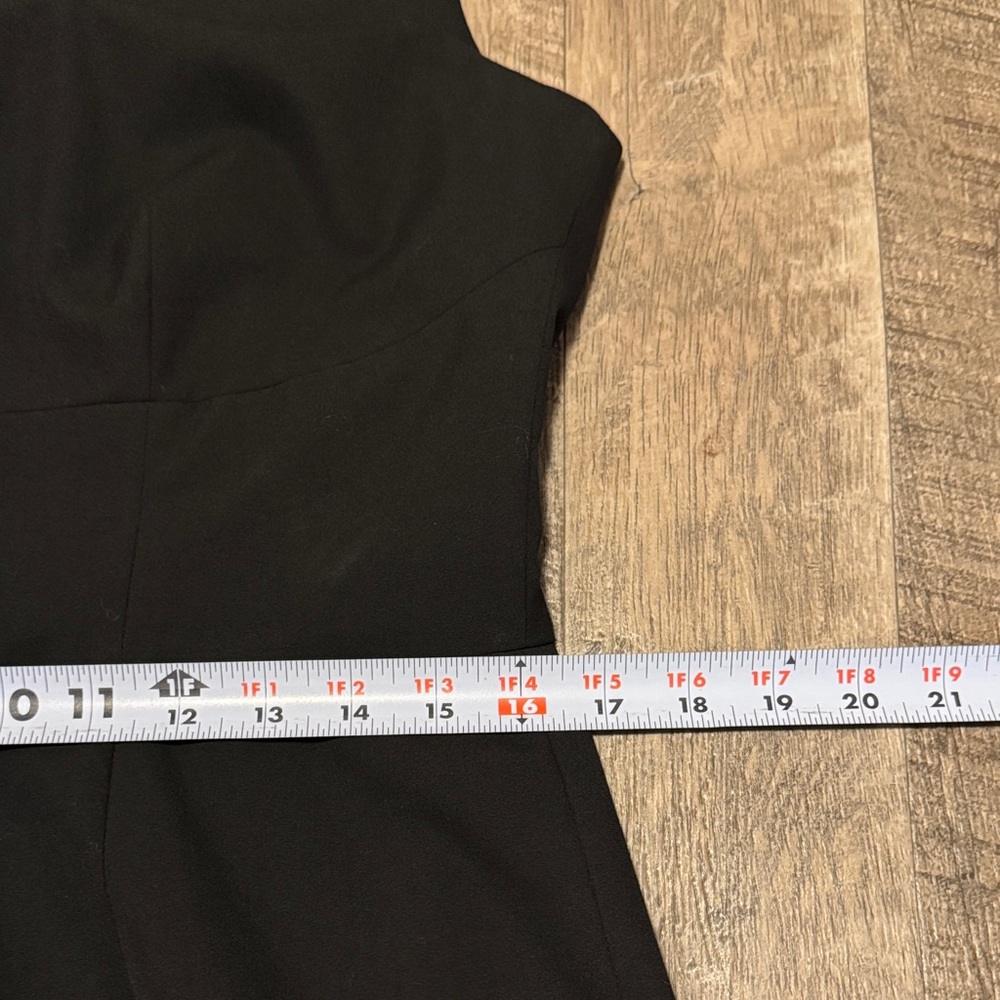 Banana Republic Classic Black Midi Sleeveless Dress - Size 10 - Picture 7 of 9